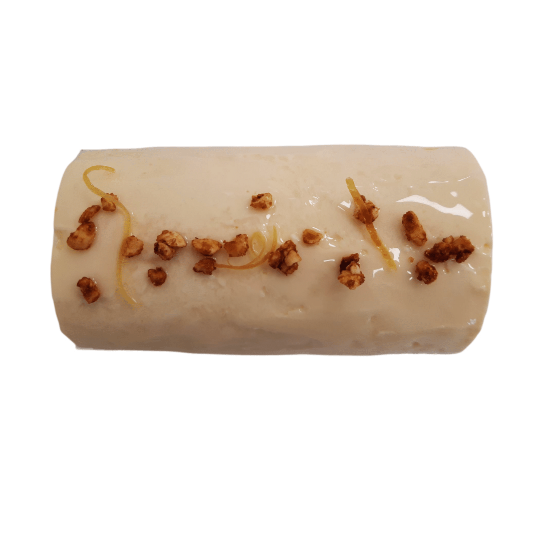 buche glacée sapin orange sanguine Dessus buche glacée artisanale sapin orange sanguine Dessus