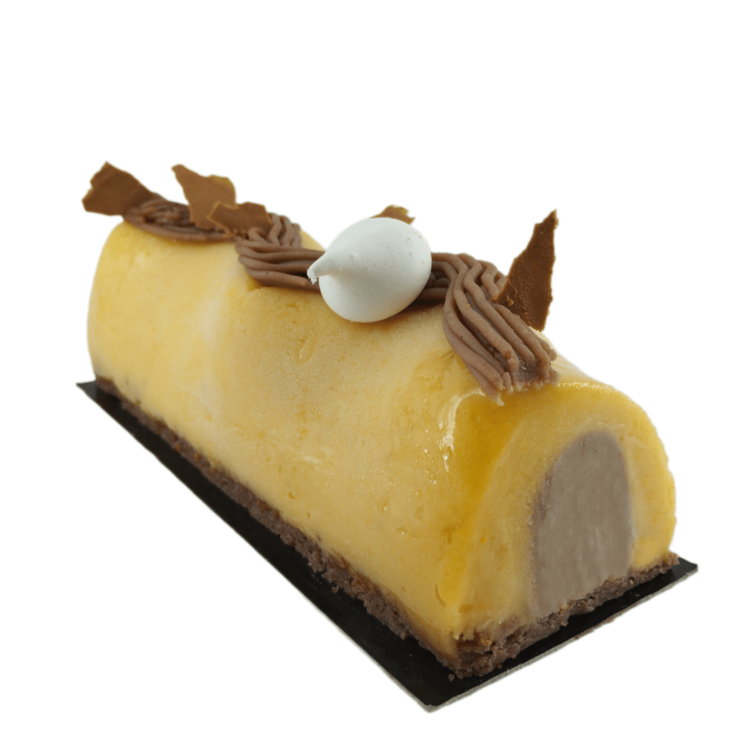 Buche glacée marron & mandarine Cote